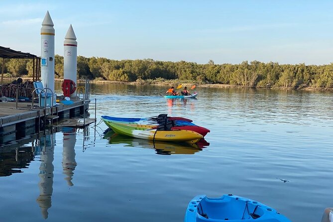 Two Hours Guided Kayaking Tour Reem Central Park Abu Dhabi - The 2-hour flow: pickup, training, then paddling through mangroves