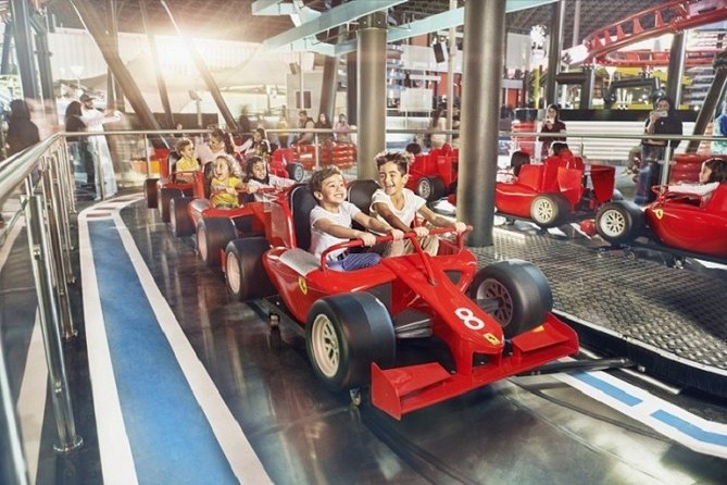 Warner Bros World and Ferrari World Combo Ticket with transfer from Dubai - Yas Island in One Long Day, Dubai to Abu Dhabi