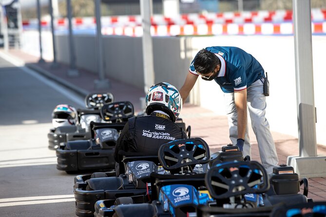 Yas Kartzone - The track experience at Yas Marina: 0.8 km, tight turns, and fast learning